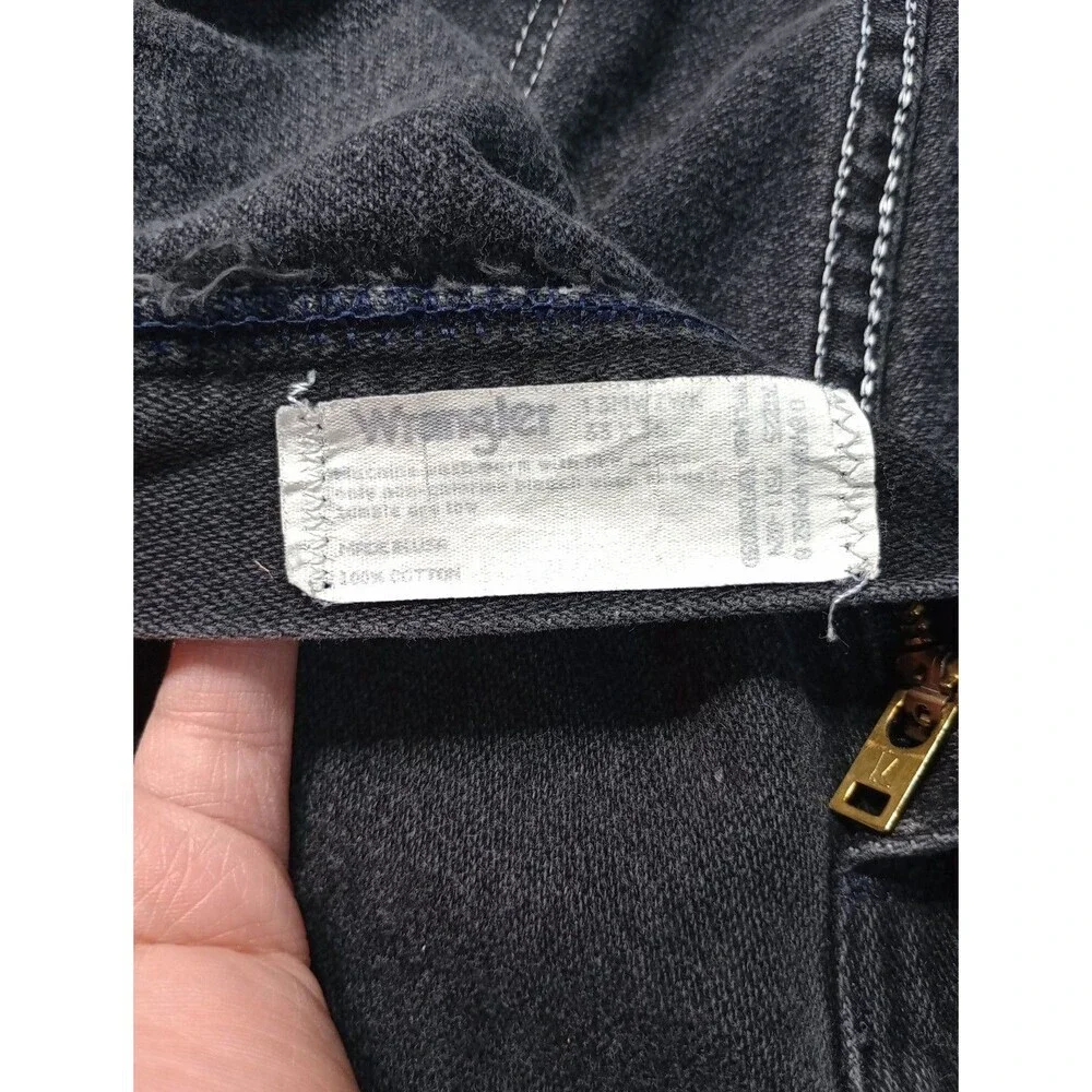 Wrangler Vintage USA  13MWZPB Black Denim Cowboy Jeans  Men’s Size 33 X 36